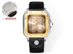 THB Factory Cartier Santos Quartz Movement Middle East Version Tape Gold Steel Case Diameter 39.8mm watch